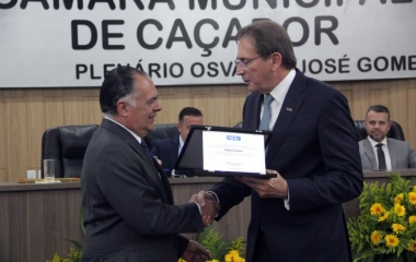Gilberto Seleme é Cidadão Benemérito de Caçador