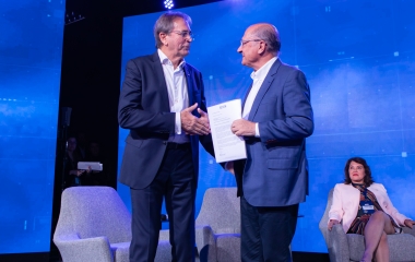 Prioridade de SC é infraestrutura, diz Aguiar ao vice-presidente Alckmin