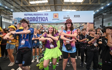 Festival SESI de Robótica é aberto em Caçador; disputas seguem até terça (2) 