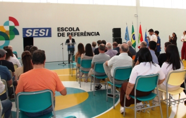 FIESC inaugura quadra da Escola SESI de Referência em Videira