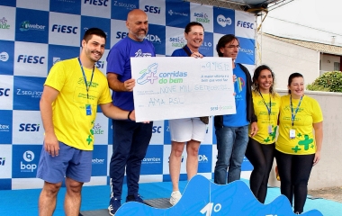 Corrida do Bem destina R$ 9,7 mil à AMA/Afadi de Rio do Sul