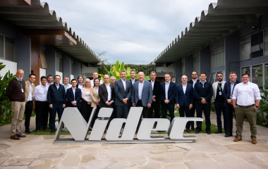 Novo CEO da Nidec ACIM, Tim Schamel faz primeira visita à unidade de Joinville