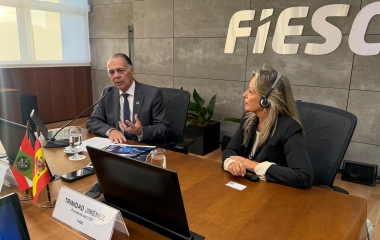 FIESC recebe comitiva da Espanha e discute transformação digital na indústria