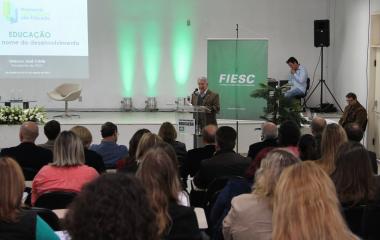 Mais de 140 profissionais participaram do evento em São Bento do Sul (Foto: Filipe Scotti)