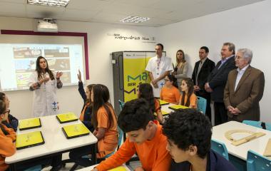 Esta é a sexta sala do Programa SESI Matemática entregue em SC. Foto: Heraldo Carnieri