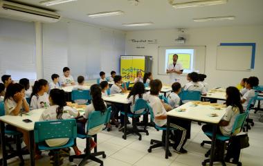Sala SESI Matemática é equipada com diversos recursos para o ensino da disciplina. Foto: Humberto Sprada