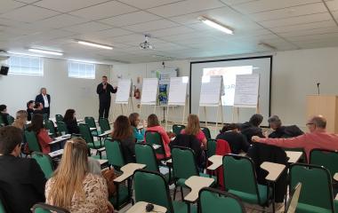 Evento reuniu profissionais de RH de Jaraguá do Sul e região (Foto: Ronaldo Corrêa)
