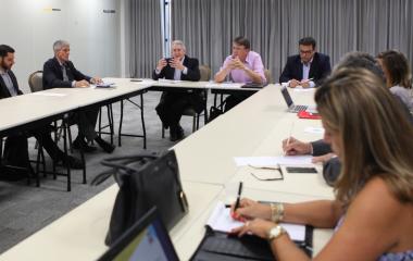 Reunião foi realizada nesta quinta (2), na FIESC. Foto: Filipe Scotti