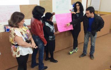 Professores realizaram atividades reflexivas sobre a rotina na escola (Foto: Divulgação)