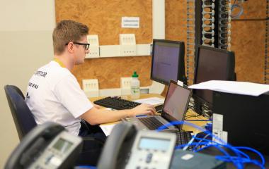 Eduardo Hermann disputa vaga na etapa nacional na ocupação de administração de sistemas de rede (Foto: Filipe Scotti)