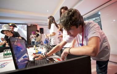 Etapa estadual reuniu 60 estudantes na sede da FIESC no mês de novembro. Foto: Marcos Campos 