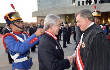 Côrte recebe a Ordem do Mérito do Trabalho no TST (Foto: José Paulo Lacerda)