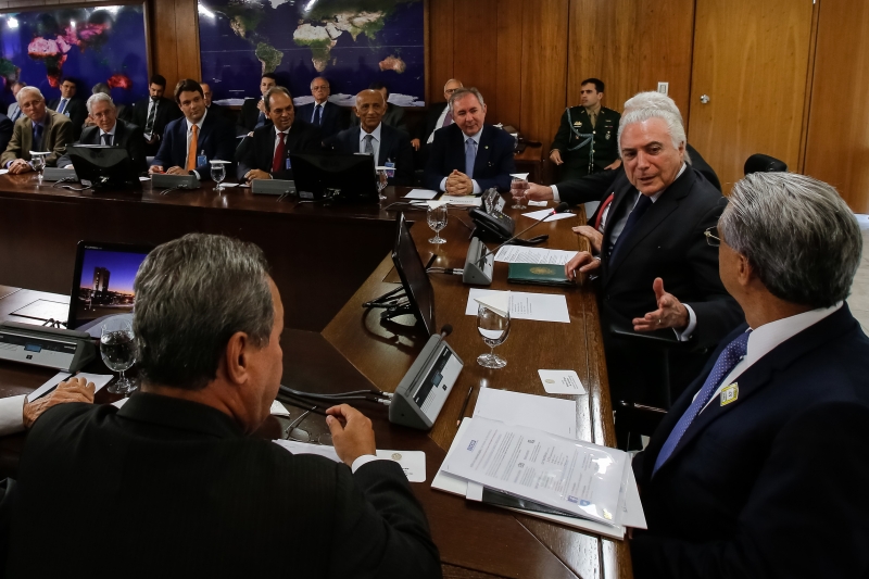 Líderes industriais do país debatem modernização institucional com Michel Temer. Foto Marcos Corrêa/Palácio do Planalto