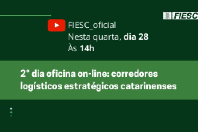 Assista em youtube.com/fiesc_oficial