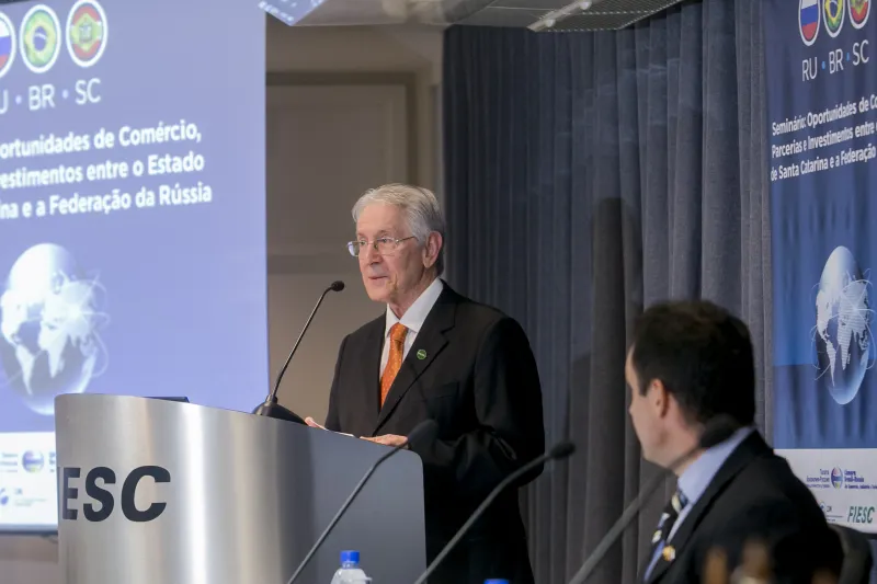 Presidente da FIESC, Glauco José Côrte. Foto: Fernando Willadino