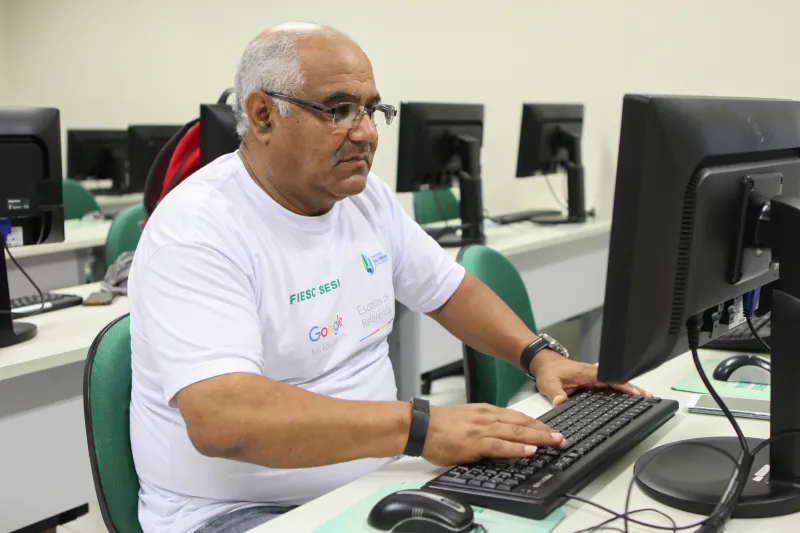 Olivar Madeira, aluno do SESI Escola de São José. Foto: Filipe Scotti