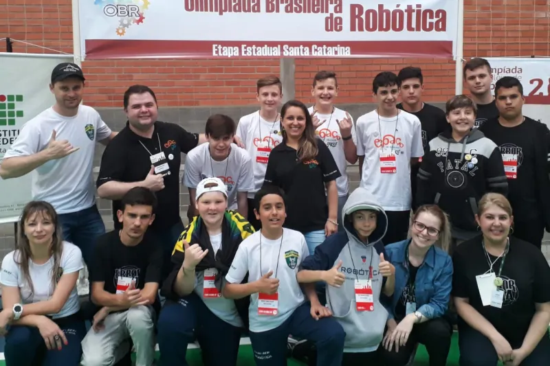 Estudantes do SESI que participaram da competição. Foto: Divulgação/SESI