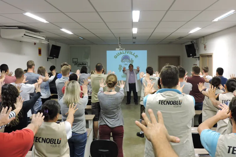 Tecnoblu tem apoio do SESI no desenvolvimento de ações de saúde (Foto: Divulgação Tecnoblu)