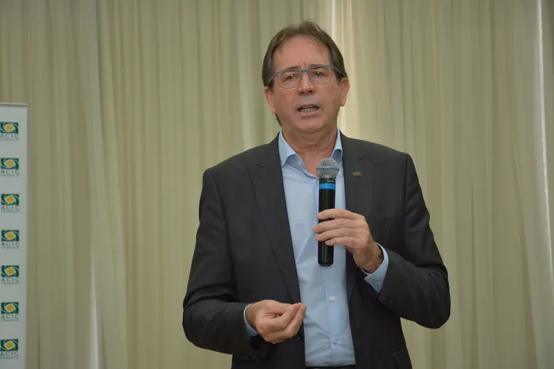 Presidente da FIESC, Mario Cezar de Aguiar (foto: MB Comunicação)