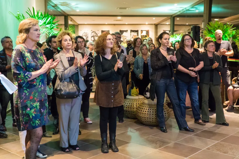 Abertura da exposição foi realizada na noite desta quinta-feira (25), em Florianópolis (Foto: Diego Campos/ CNI)