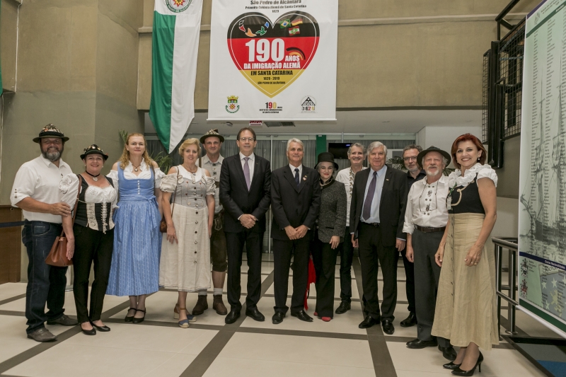 Grupo de São Pedro de Alcântara em visita à FIESC (foto: Fernando Willadino)