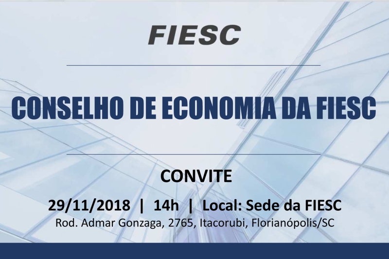 Reunião será nesta quinta-feira (29), na FIESC, em Florianópolis