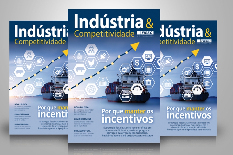 Revista Indústria & Competitividade, da FIESC, debate política de incentivos à economia