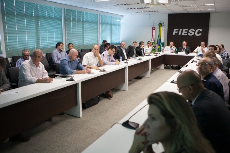 Encontro realizado na FIESC contou com a participação de empresários. Foto: Filipe Scotti