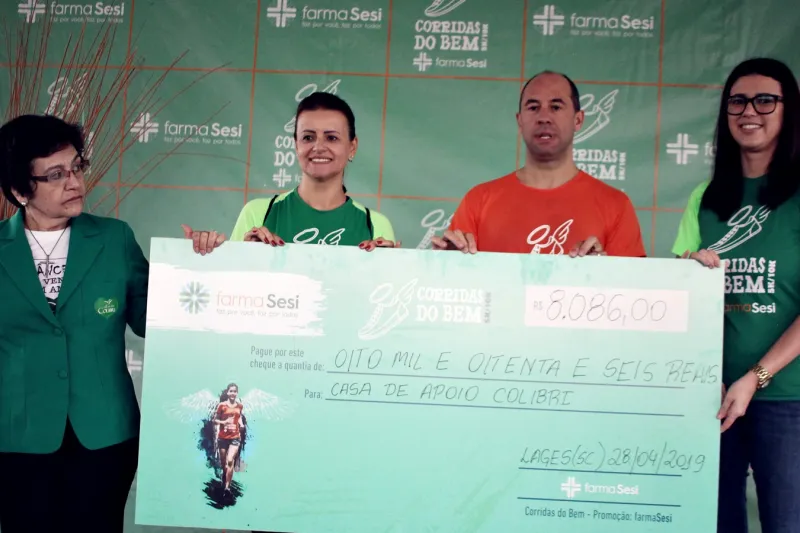 Casa de apoio Colibri recebeu R$ 8 mil reais. Fotos: Nilton Wolff