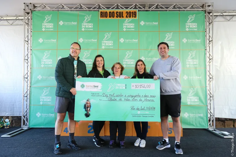 Resultado financeiro da corrida foi doado ao Lar da Menina que acolhe 28 crianças de 0 a 18 anos. Foto: Thiago Braga