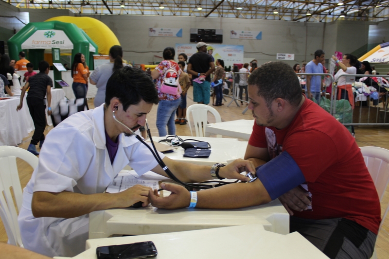 Serviços de saúde também foram oferecidos aos participantes do evento. Foto: Midia Press