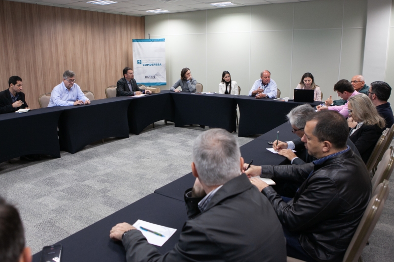 Reunião do Comdefesa foi realizada nesta terça-feira (15), em Florianópolis (foto: Filipe Scotti)