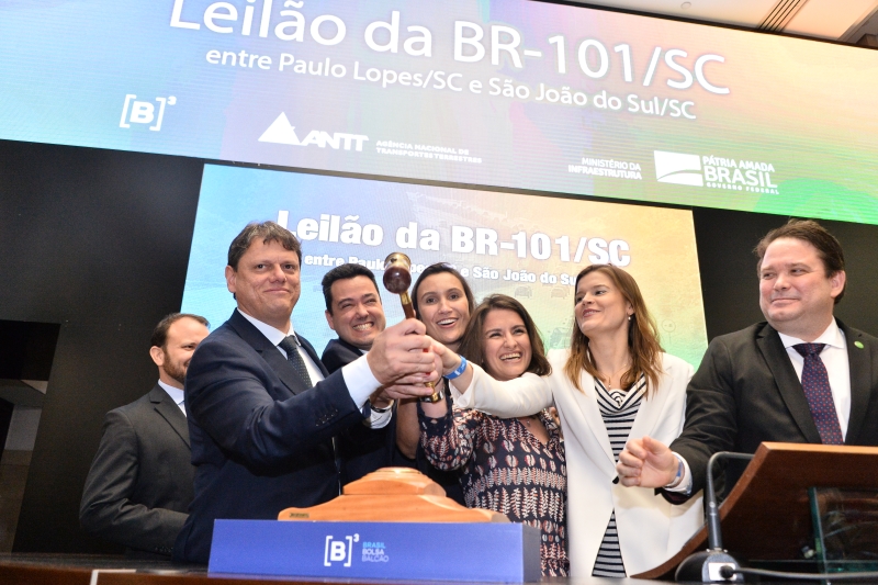 Leilão foi realizado na Bolsa de Valores de SP (B3), em São Paulo (foto: Alberto Ruy/MInfra)