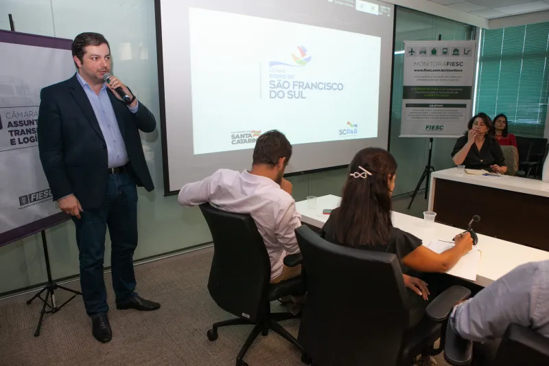 Diretor-presidente do Porto de São Francisco, Diego Enke (foto: Filipe Scotti)