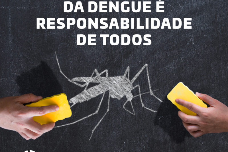 Campanha busca conscientizar população sobre o papel de cada um no combate ao mosquito da dengue