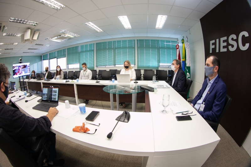 Presidentes das câmaras setoriais da FIESC comentaram os principais desafios enfrentados. Foto: Filipe Scotti