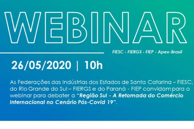 É HOJE, às 10h: webinar aborda retomada do comércio exterior