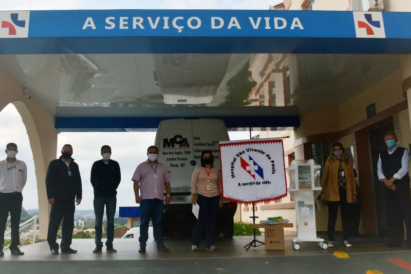 Hospital São Vicente de Paulo, de Mafra, também foi favorecido. Foto: Dominnus Comunicação