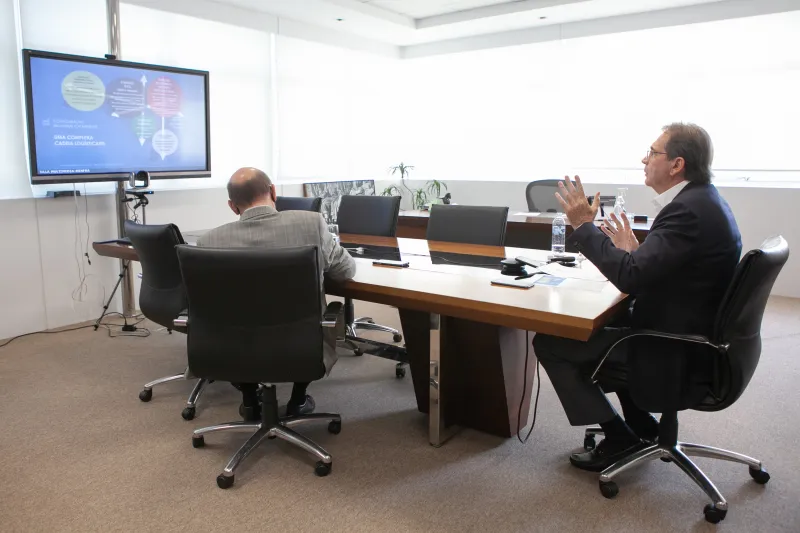 Presidente da FIESC, Mario Cezar de Aguiar, durante apresentação do PNL (foto: Filipe Scotti)