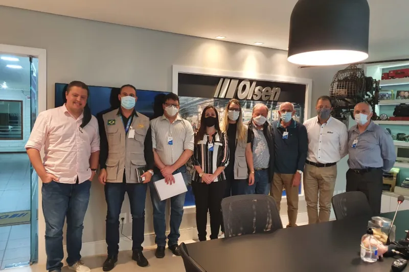 Visita a empresas de SC contou com o apoio do Comdefesa, da FIESC