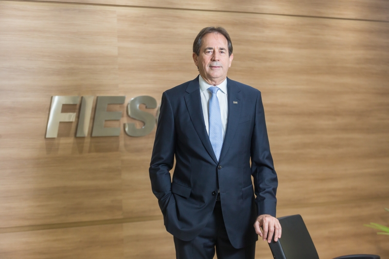 Presidente da FIESC, Mario Cezar de Aguiar (foto: Marcos Campos)