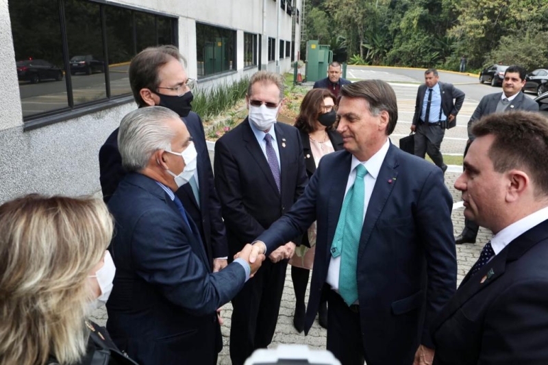 Empresários durante encontro com o presidente da República, Jair Bolsonaro (Carlos Júnior/Acij)