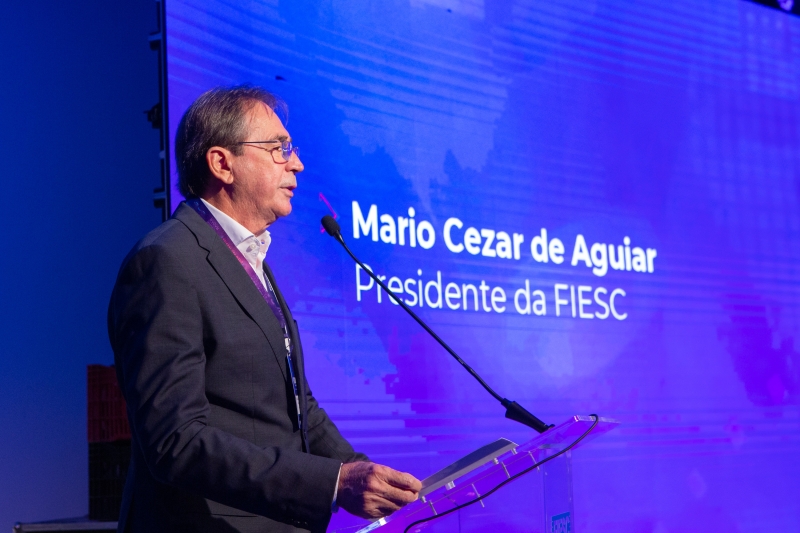 Presidente da FIESC, Mario Cezar de Aguiar (foto: fernando Willadino)