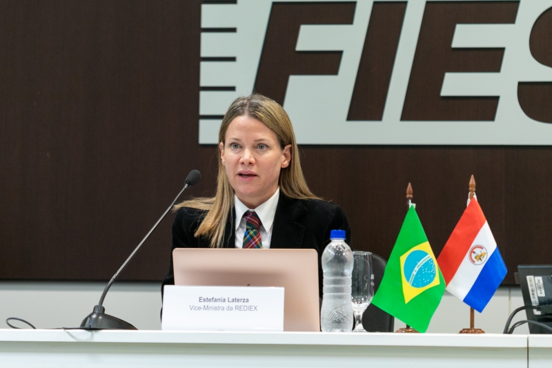 Vice-ministra da Rede de Investimentos e Exportações (REDIEX), Estefanía Laterza (foto: Filipe Scotti)