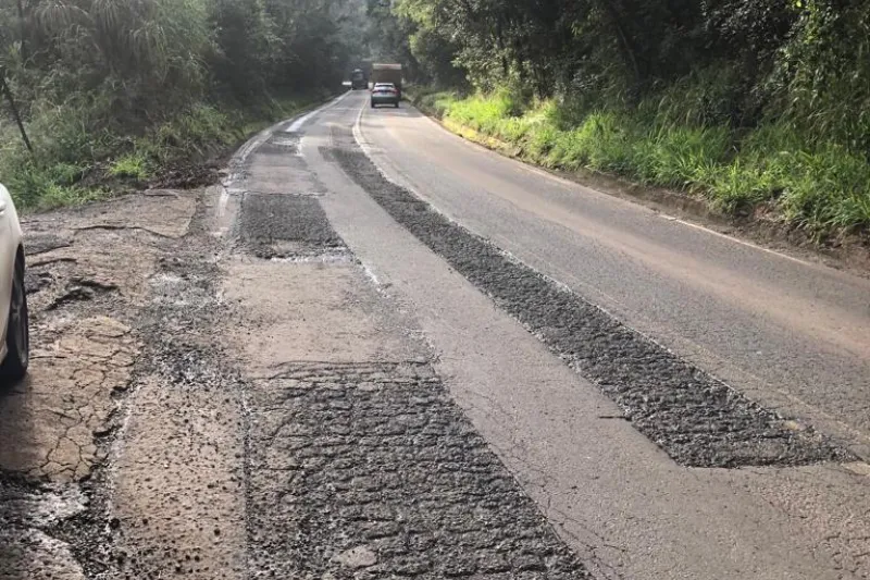SC-155, no km 92, em Xavantina (foto: Ricardo Saporiti) 