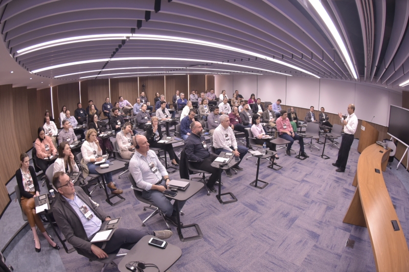 46 executivos participam da formação na Academia FIESC de Negócios. Foto: Elis Pereira