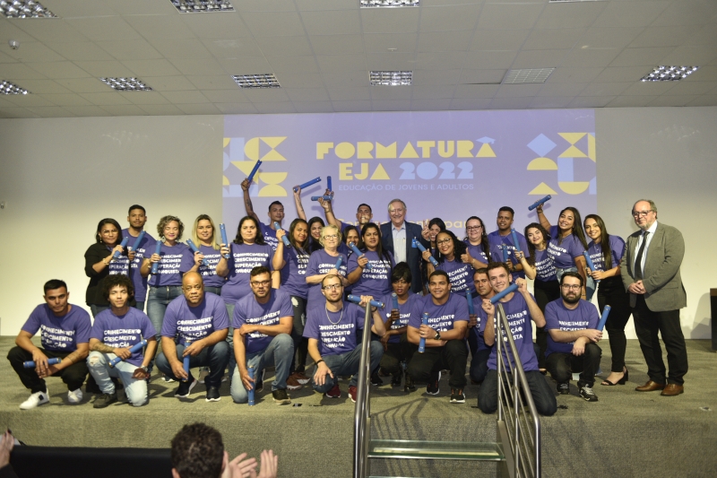 Estudantes de Brusque, Itajaí e Grande Florianópolis participaram do evento na sede da FIESC. Foto: Fabricio de Almeida