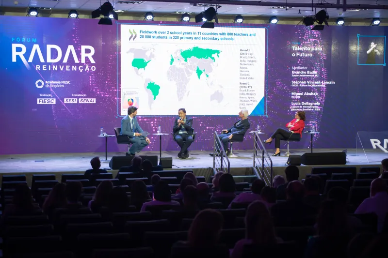 Painel abordou Talento para o Futuro e abriu o segundo dia do Fórum Radar. Foto: Elis Pereira 