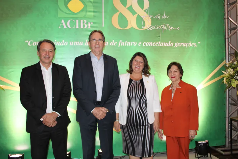 Executivos da FIESC no evento em Brusque. 