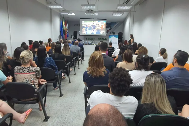 Em Tubarão, a cerimônia de certificação foi realizada no SENAI. Foto: Patricia Lauriano 